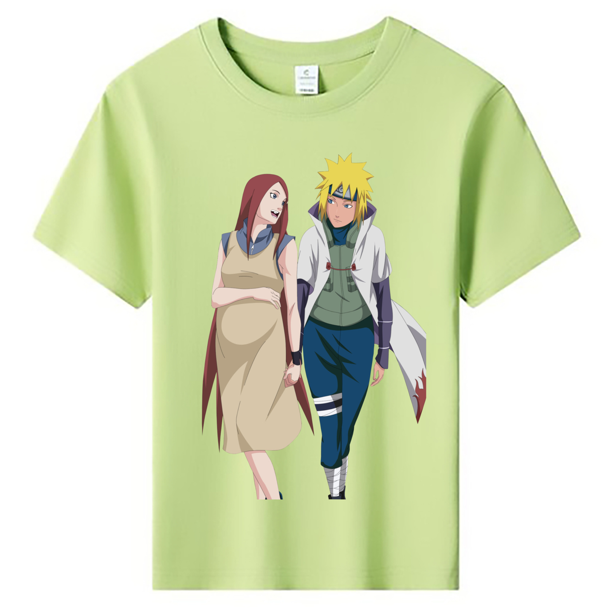 （画像用） NARUTO -ナルト- 波風 ミナト Namikaze Minato 綿100％キッズTシャツ（フロントプリント）